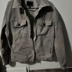 banana republic double zip work jacket